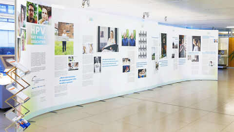 Blick in einen Teil der HPV-Ausstellung.